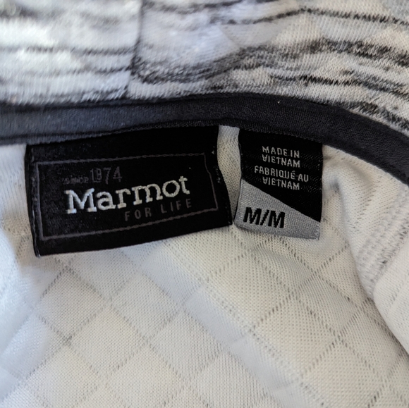 Marmot Women's Annie Quilted Pullover Cowl Neck Sweatshirt White/Black Size M - Picture 10 of 15